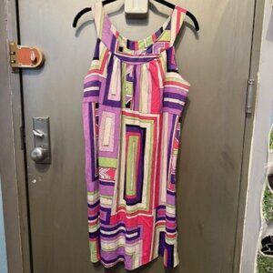 Vintage - Eduardo Mod Swing Mini Dress with psychedelic geometric  print - 1960s